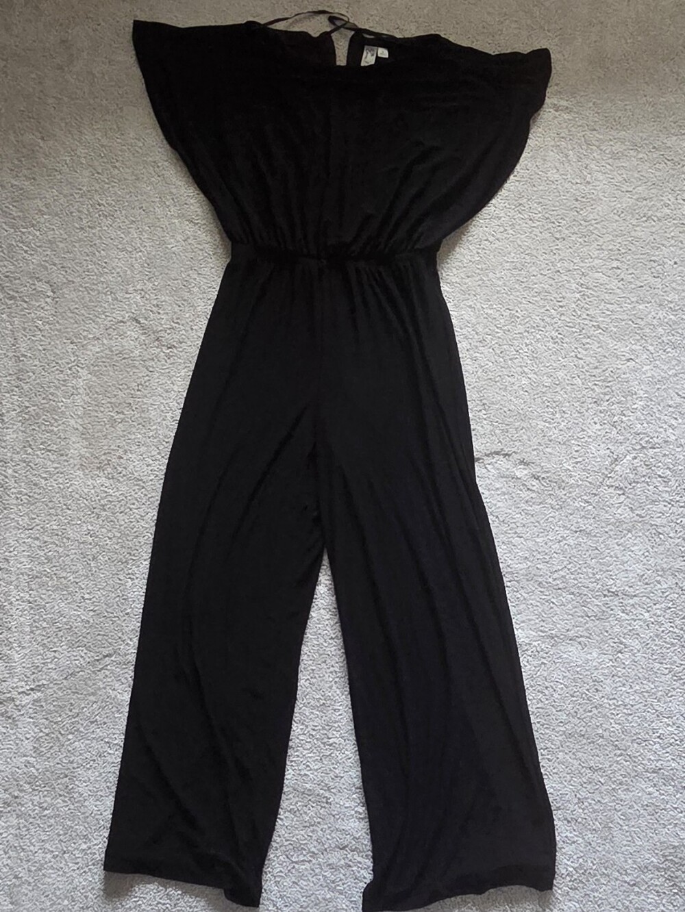 Emma & Michele Black Wide-Leg Jumpsuit